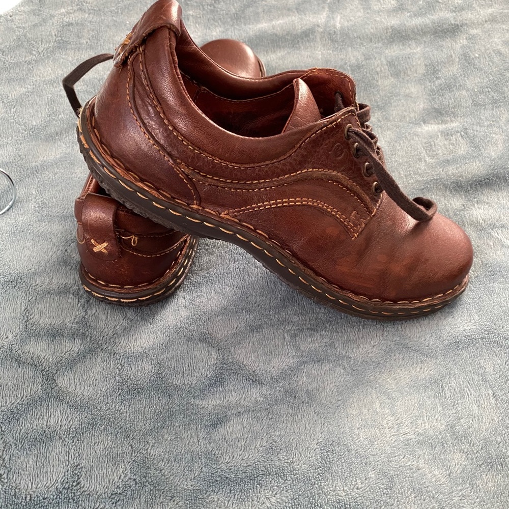 Leather shoes for woman